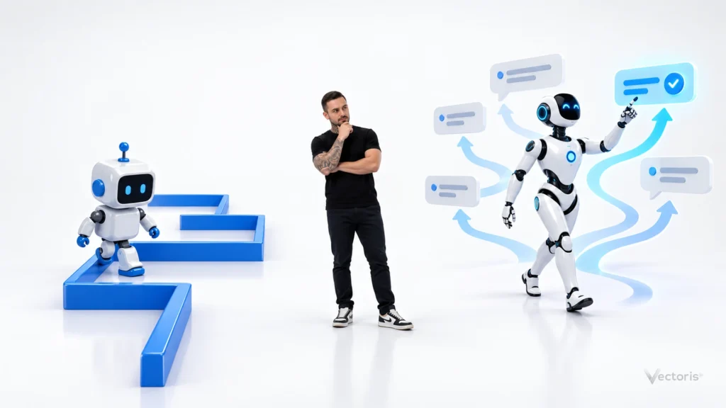 Chatbot x Agente de IA: qual é a diferença no atendimento comercial?
